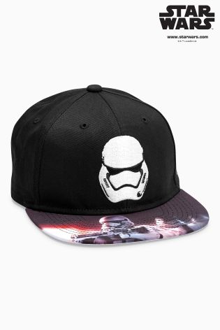 Black Star Wars Stormtrooper Cap (Older Boys)